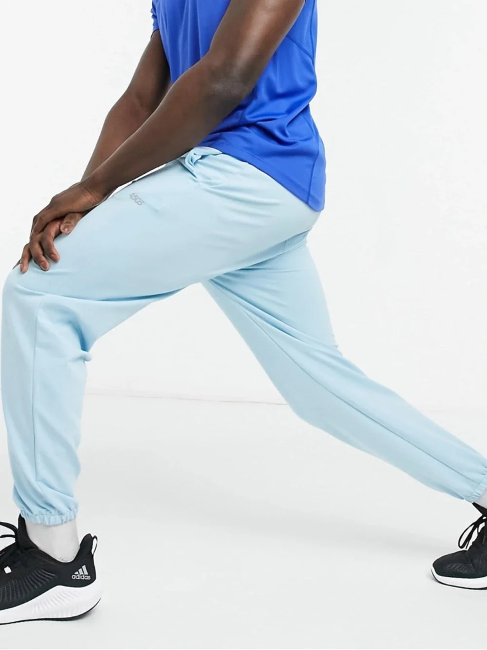 NEW - ASOS - TAPERED BLUE JOGGER SWEATPANTS